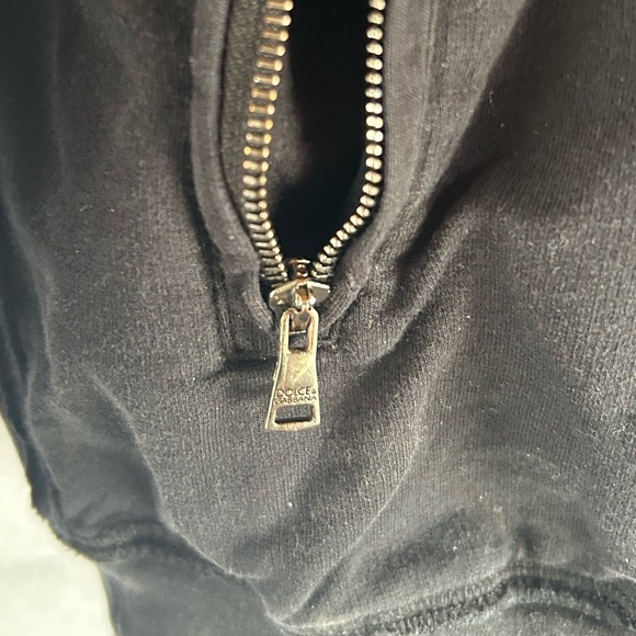Dolce&Gabbana Y2K Drill Small Logo Mens Zip Hoodie size 46 - Picture 6 of 8
